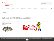 Tablet Screenshot of maksor-scooterparts.com